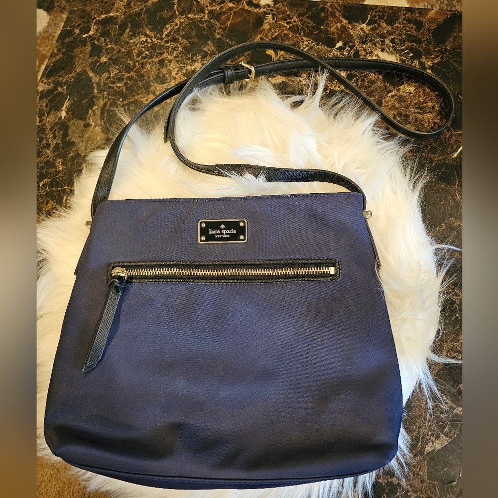 Kate Spade Dessi Wilson Road Midnight Blue Crossbody Bag - Picture 6 of 12